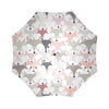Pattern Print Fox Foldable Umbrella-grizzshop