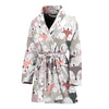 Pattern Print Fox Women Long Robe-grizzshop