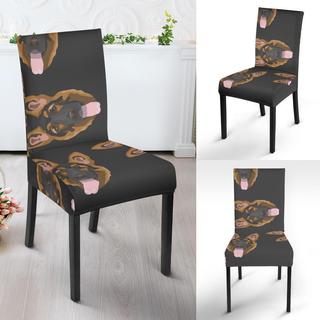 Pattern Print German Shepherd Chair Cover-grizzshop