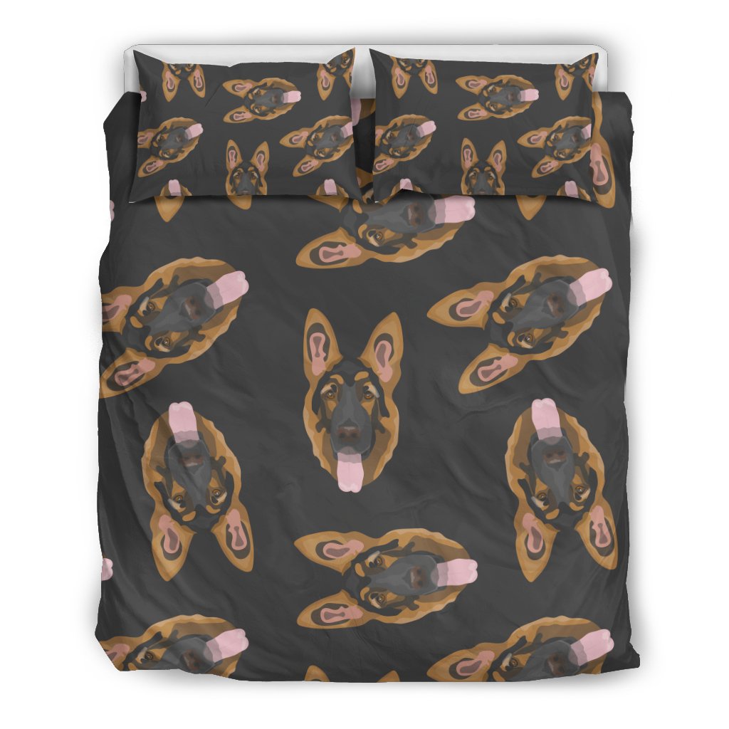 Pattern Print German Shepherd Duvet Cover Bedding Set-grizzshop