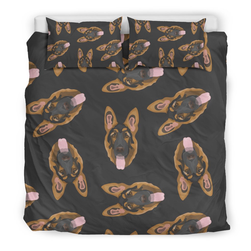 Pattern Print German Shepherd Duvet Cover Bedding Set-grizzshop