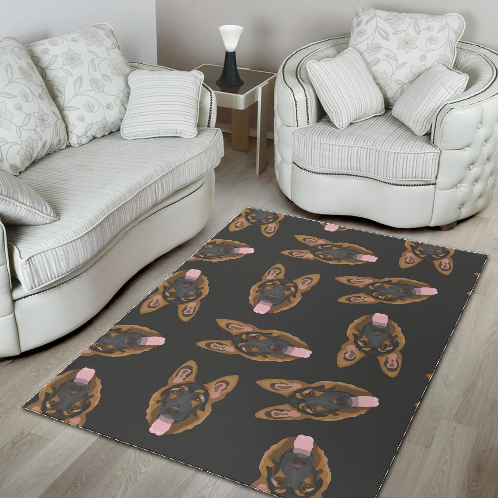 Pattern Print German Shepherd Floor Mat-grizzshop