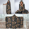 Pattern Print German Shepherd Hooded Blanket-grizzshop