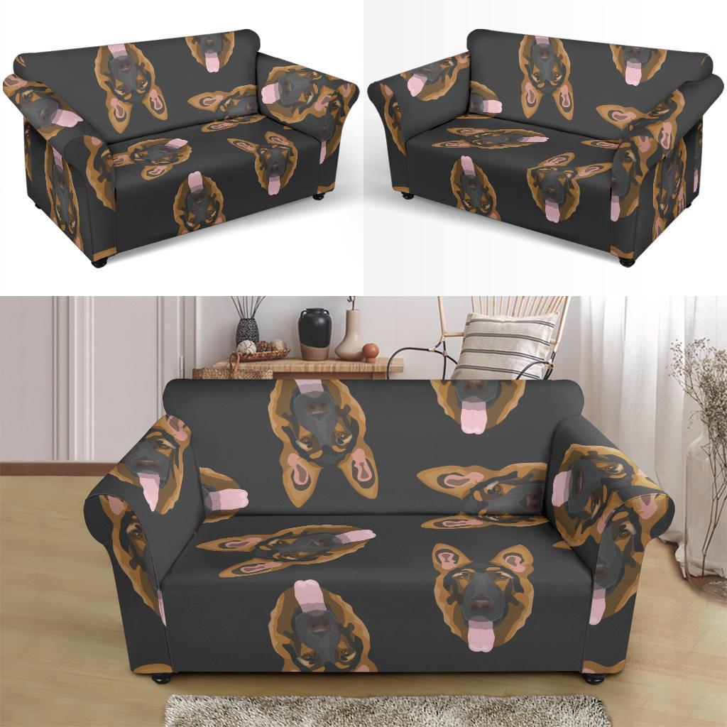 Pattern Print German Shepherd Loveseat Cover-grizzshop