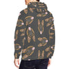 Pattern Print German Shepherd Men Pullover Hoodie-grizzshop