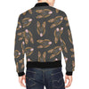 Pattern Print German Shepherd Men's Bomber Jacket-grizzshop