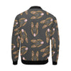 Pattern Print German Shepherd Men's Bomber Jacket-grizzshop