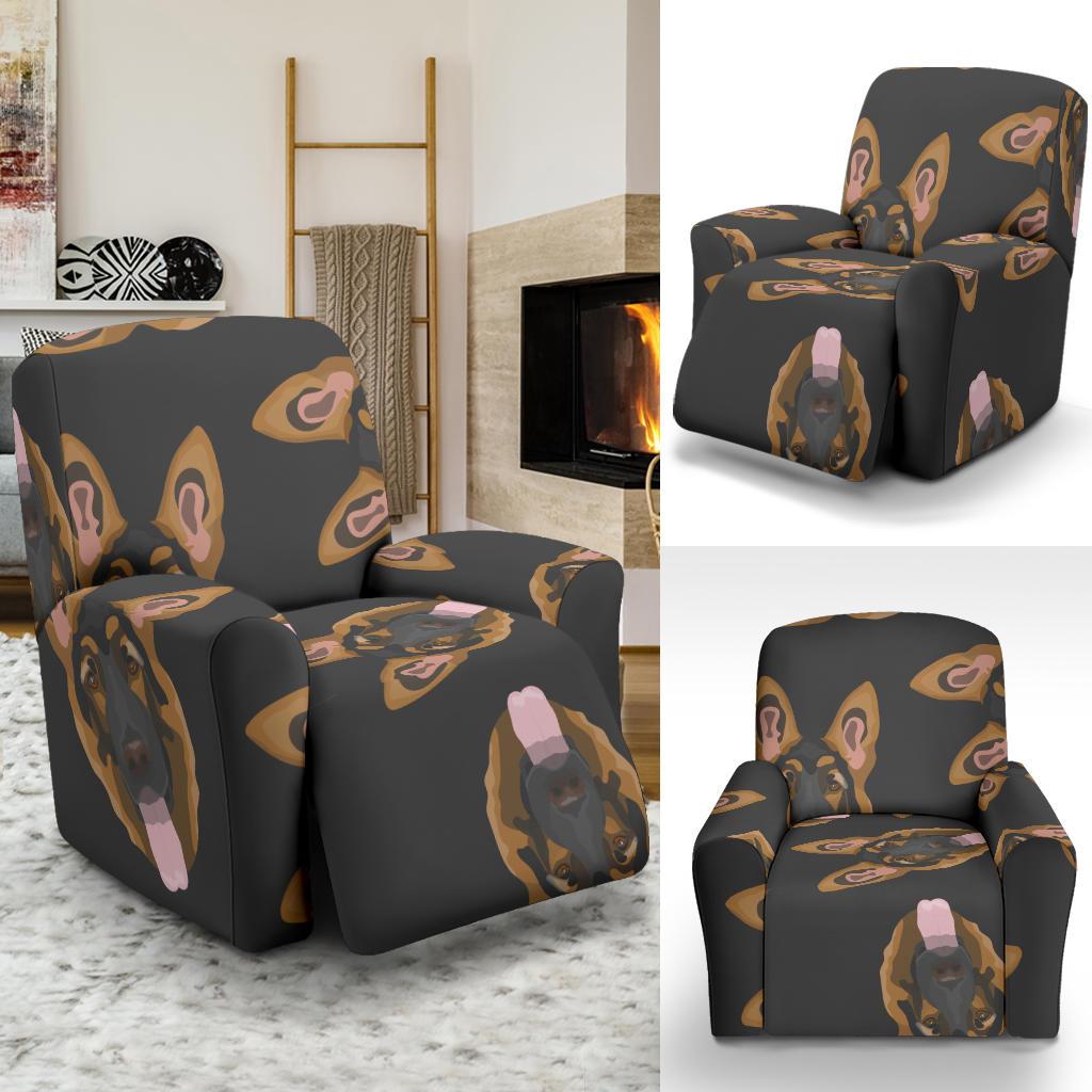 Pattern Print German Shepherd Recliner Cover-grizzshop