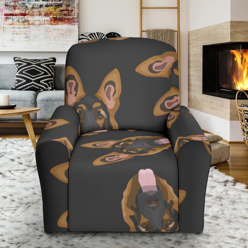 Pattern Print German Shepherd Recliner Cover-grizzshop