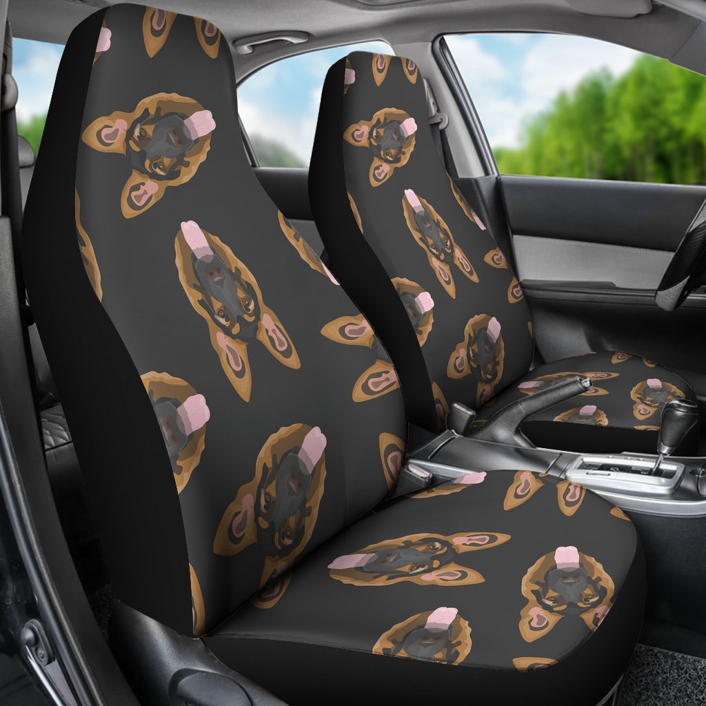 Pattern Print German Shepherd Universal Fit Car Seat Cover-grizzshop