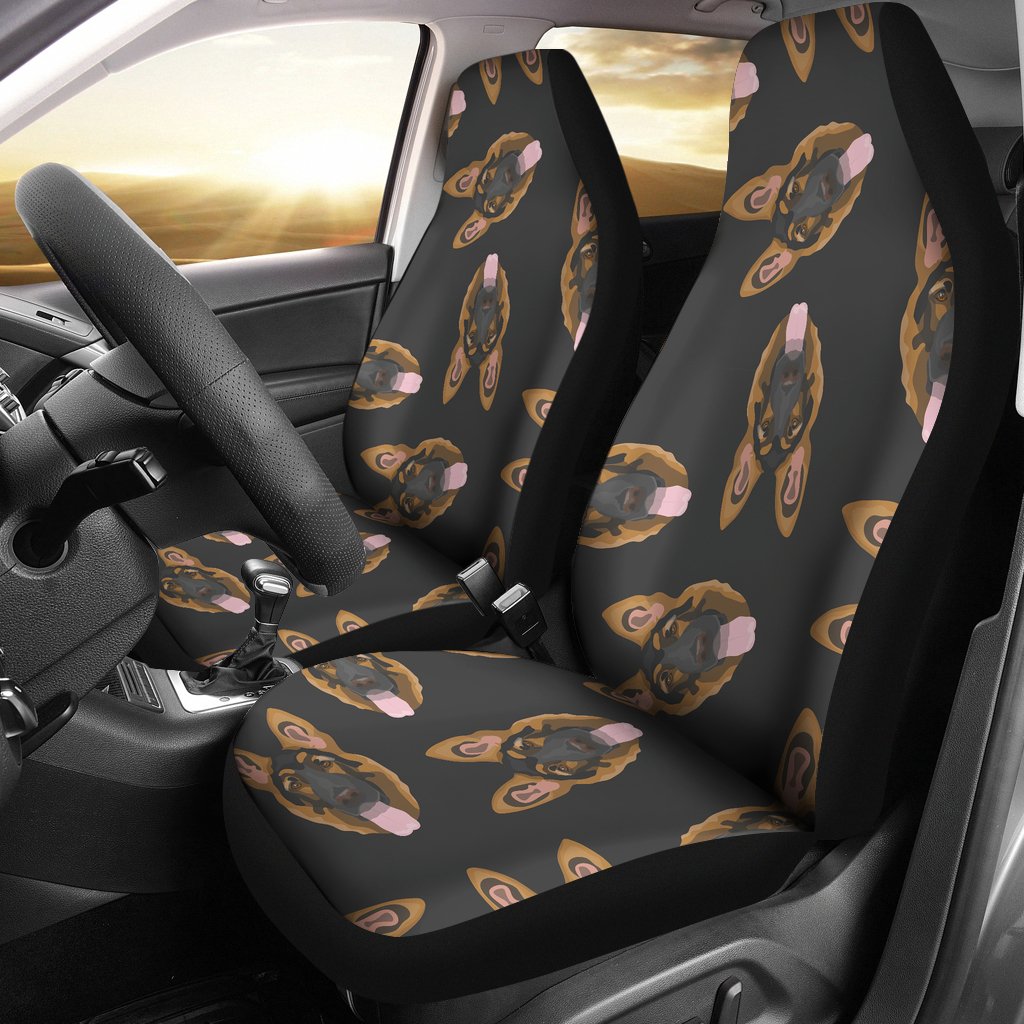 Pattern Print German Shepherd Universal Fit Car Seat Cover-grizzshop