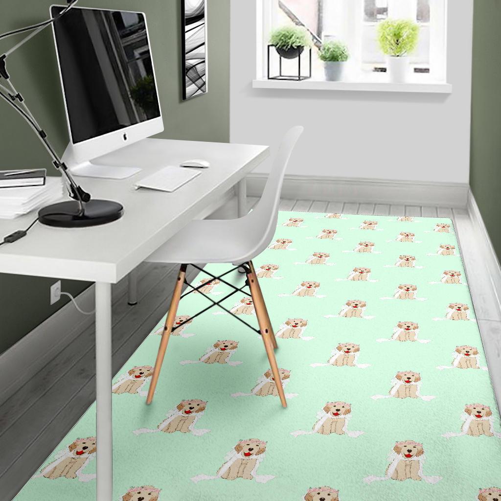 Pattern Print Golden Retriever Floor Mat-grizzshop