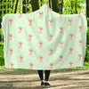 Pattern Print Golden Retriever Hooded Blanket-grizzshop