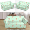 Pattern Print Golden Retriever Loveseat Cover-grizzshop