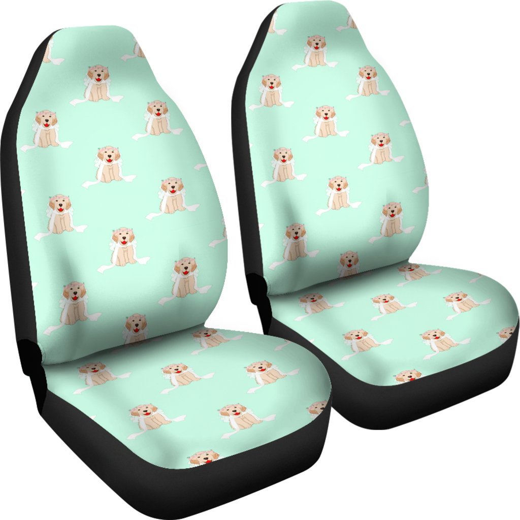 Pattern Print Golden Retriever Universal Fit Car Seat Cover-grizzshop