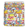 Pattern Print Goldfish Duvet Cover Bedding Set-grizzshop