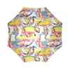 Pattern Print Goldfish Foldable Umbrella-grizzshop