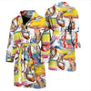 Pattern Print Goldfish Men Long Robe-grizzshop