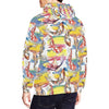 Pattern Print Goldfish Men Pullover Hoodie-grizzshop