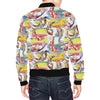 Pattern Print Goldfish Men's Bomber Jacket-grizzshop