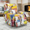 Pattern Print Goldfish Recliner Cover-grizzshop