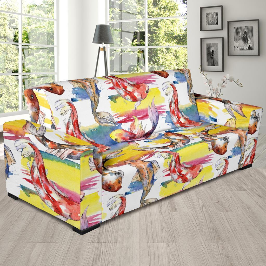 Pattern Print Goldfish Sofa Covers-grizzshop