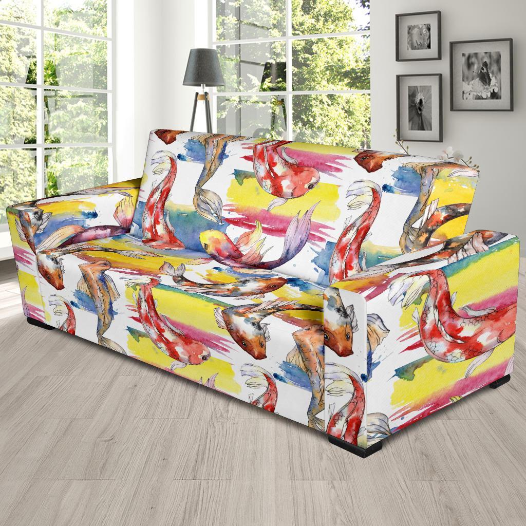 Pattern Print Goldfish Sofa Covers-grizzshop