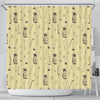 Pattern Print Golf Bathroom Shower Curtain-grizzshop