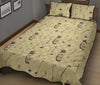 Pattern Print Golf Bed Set Quilt-grizzshop