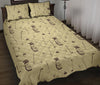 Pattern Print Golf Bed Set Quilt-grizzshop