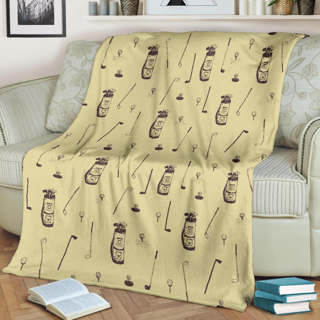 Pattern Print Golf Blanket-grizzshop