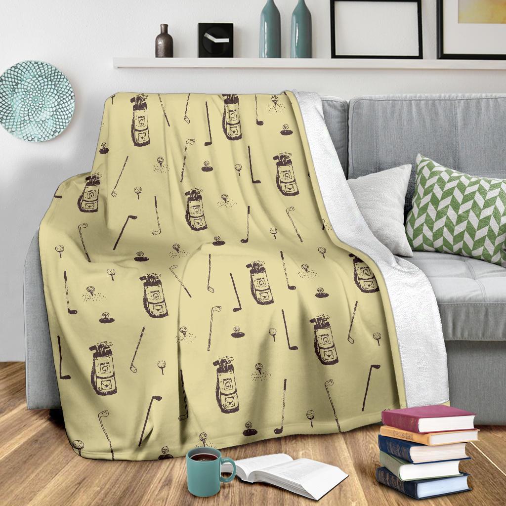 Pattern Print Golf Blanket-grizzshop