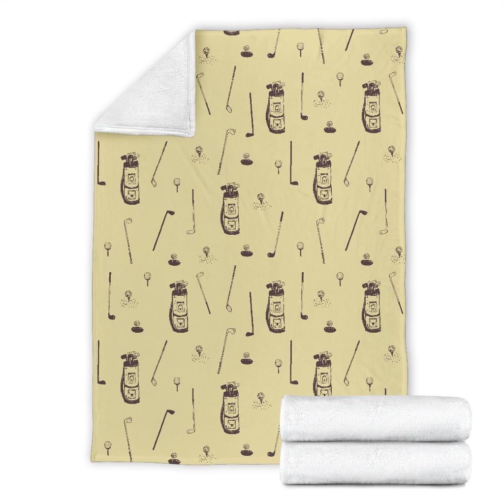 Pattern Print Golf Blanket-grizzshop