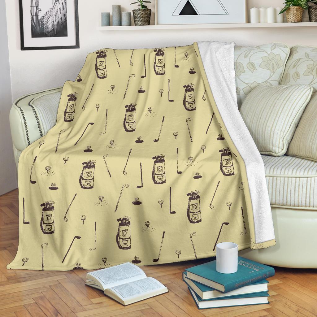 Pattern Print Golf Blanket-grizzshop