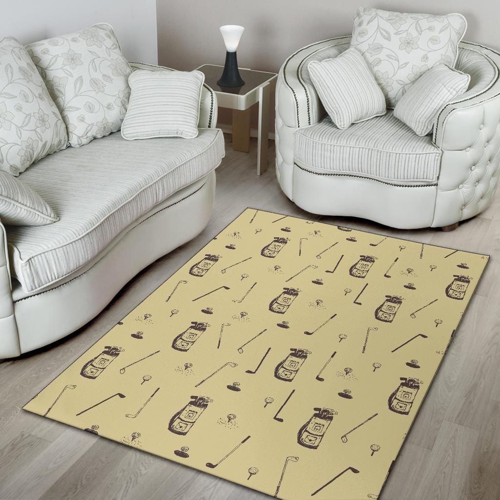 Pattern Print Golf Floor Mat-grizzshop