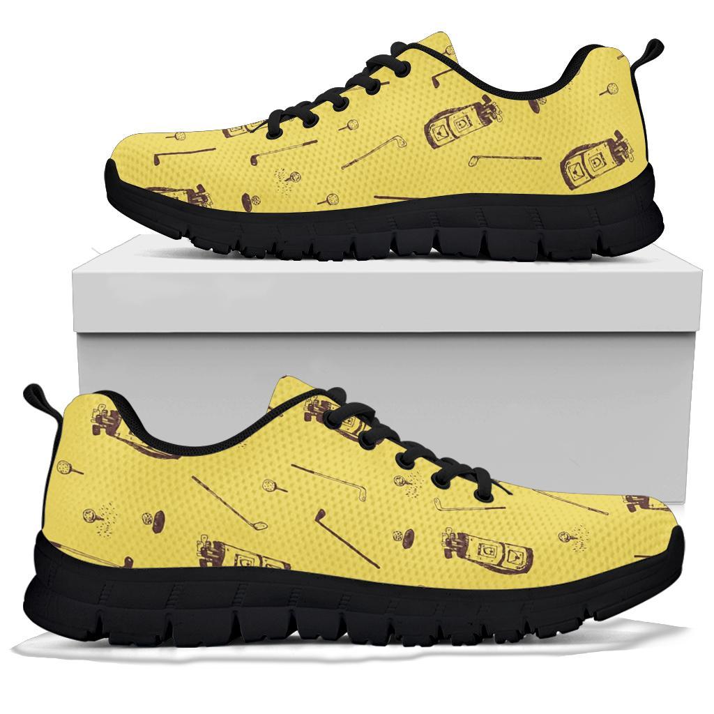 Pattern Print Golf Sneaker Shoes For Men Women-grizzshop