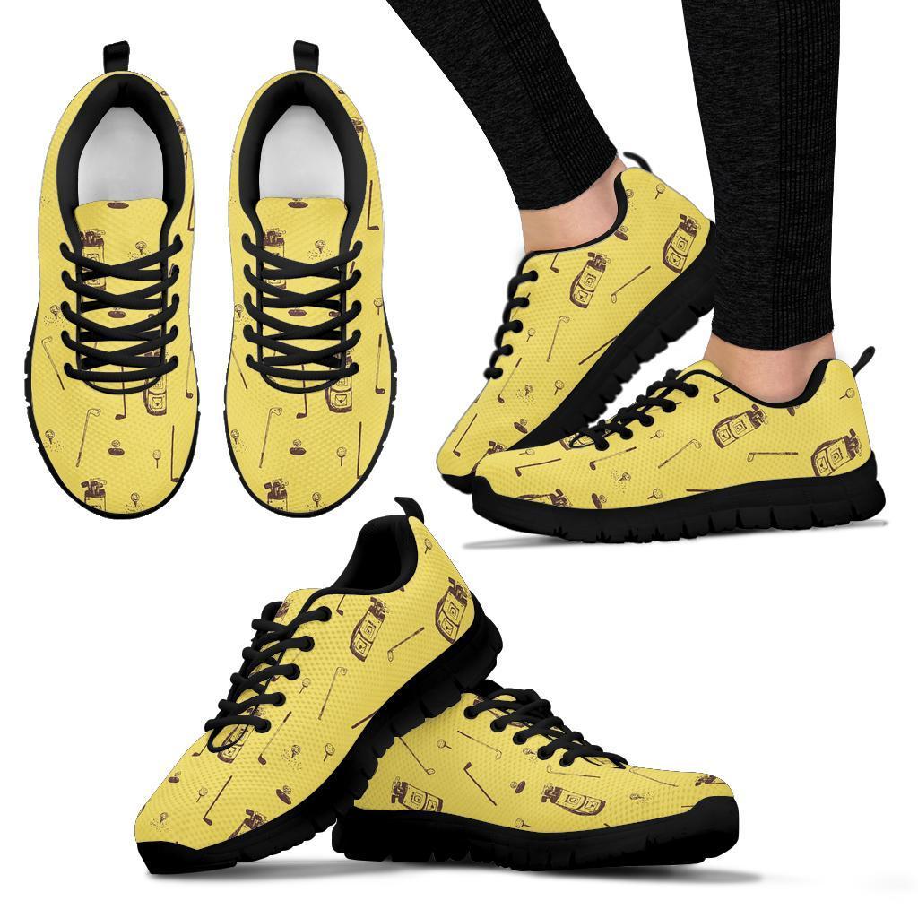 Pattern Print Golf Sneaker Shoes For Men Women-grizzshop