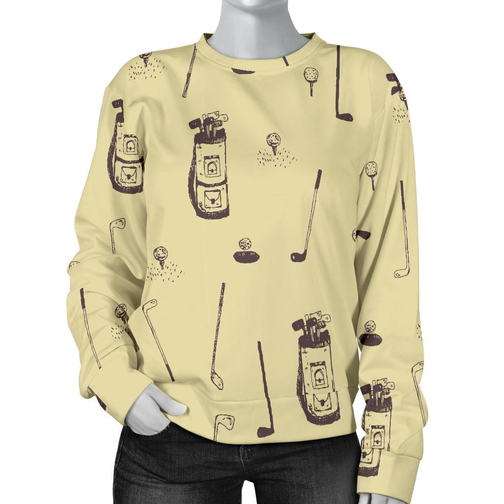 Pattern Print Golf Women's Sweatshirt-grizzshop