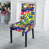 Pattern Print Graffiti Chair Cover-grizzshop