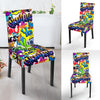 Pattern Print Graffiti Chair Cover-grizzshop