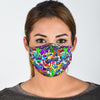 Pattern Print Graffiti Face Mask-grizzshop