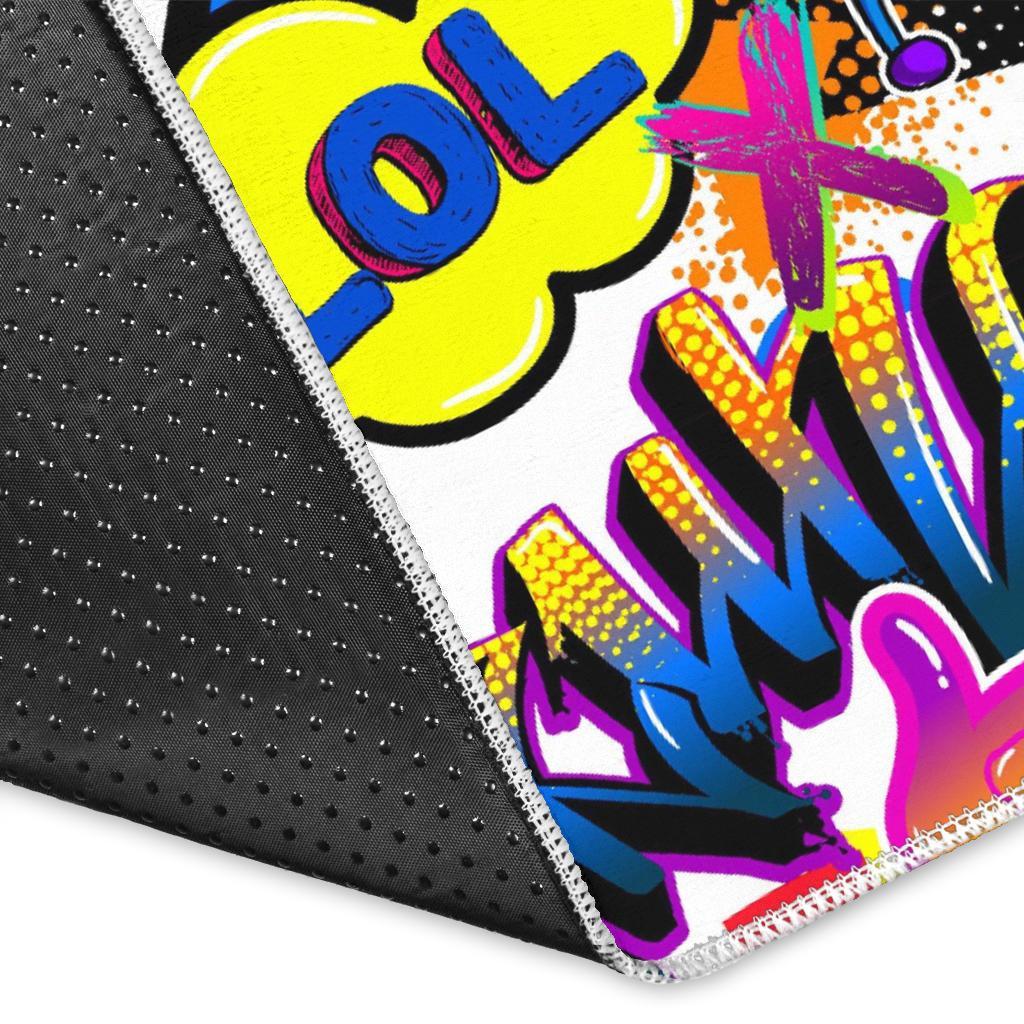 Pattern Print Graffiti Floor Mat-grizzshop