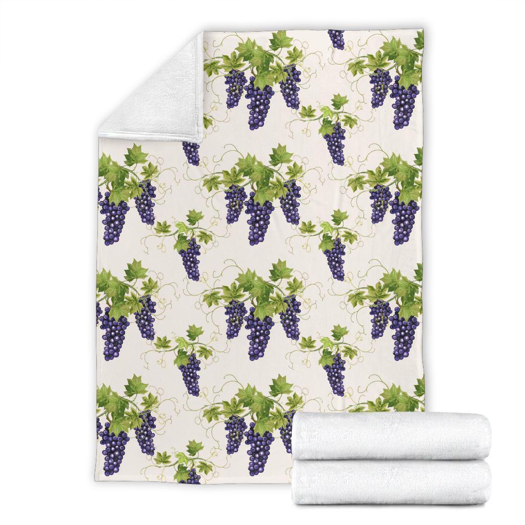 Pattern Print Grape Wine Blanket-grizzshop