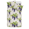 Pattern Print Grape Wine Duvet Cover Bedding Set-grizzshop