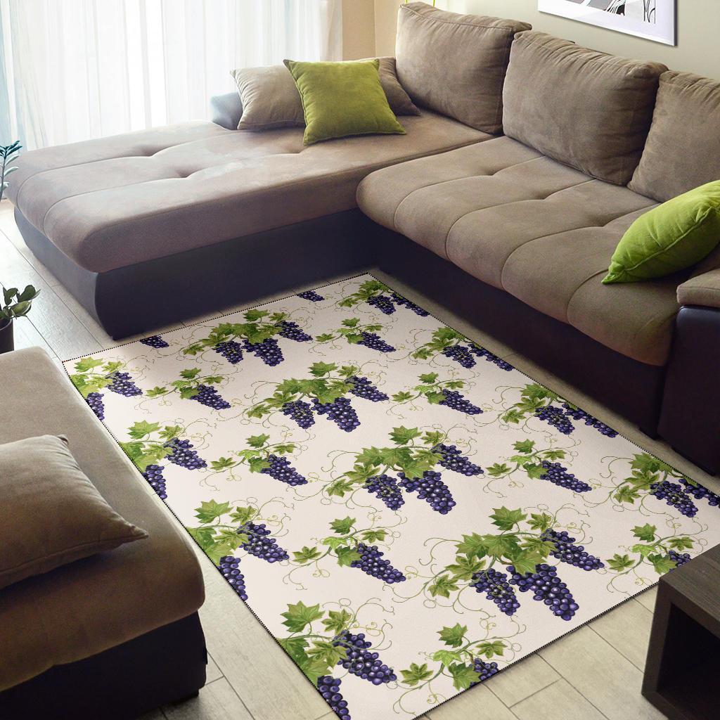 Pattern Print Grape Wine Floor Mat-grizzshop