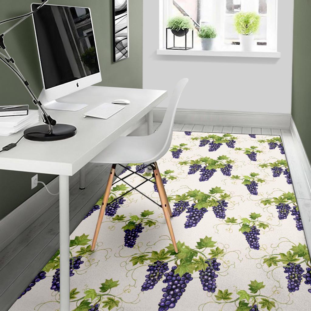 Pattern Print Grape Wine Floor Mat-grizzshop