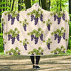 Pattern Print Grape Wine Hooded Blanket-grizzshop