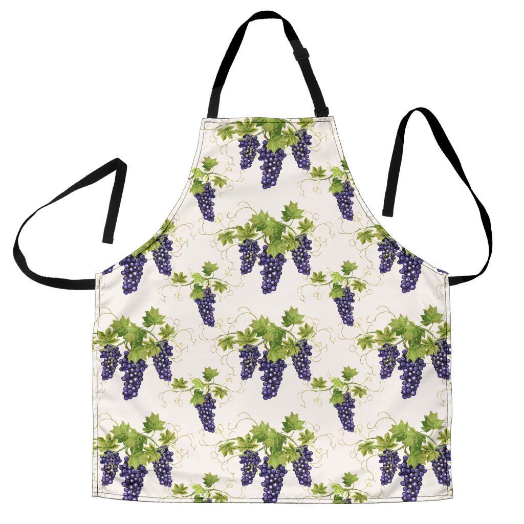 Pattern Print Grape Wine Men's Apron-grizzshop