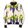 Pattern Print Grape Wine Men's Bomber Jacket-grizzshop