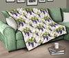 Pattern Print Grape Wine Quilt-grizzshop